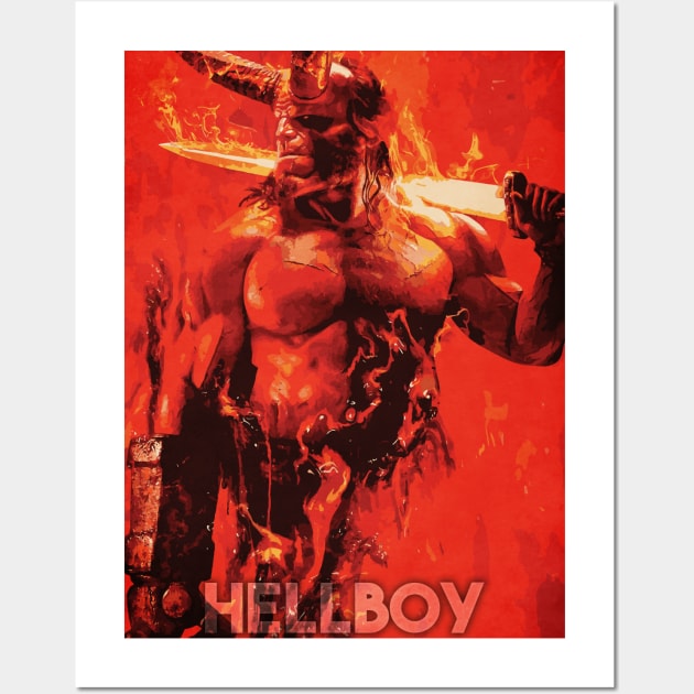 Hellboy Wall Art by Durro